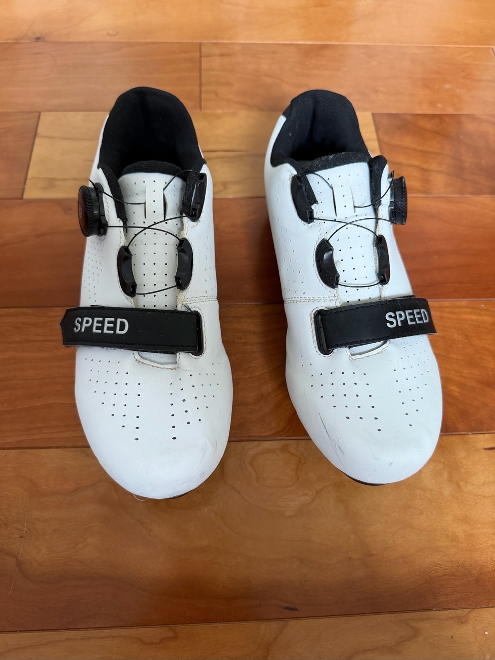 White 'Speed' Cycling Shoes - Performance Footwear